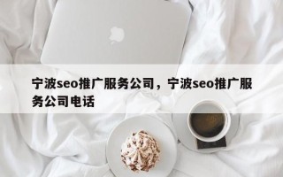 宁波seo推广服务公司，宁波seo推广服务公司电话